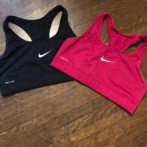 Bundle! 2 Nike Pro Sports Bras Sz M